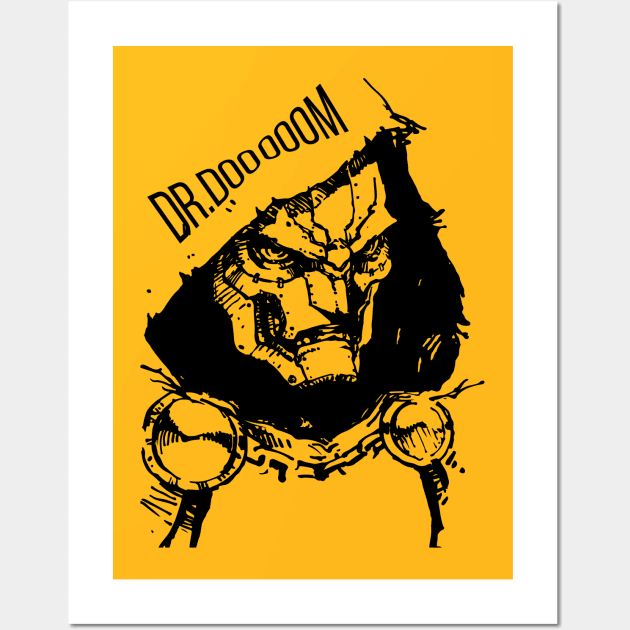 Dr Doom Minimal Wall Art by Joker & Angel